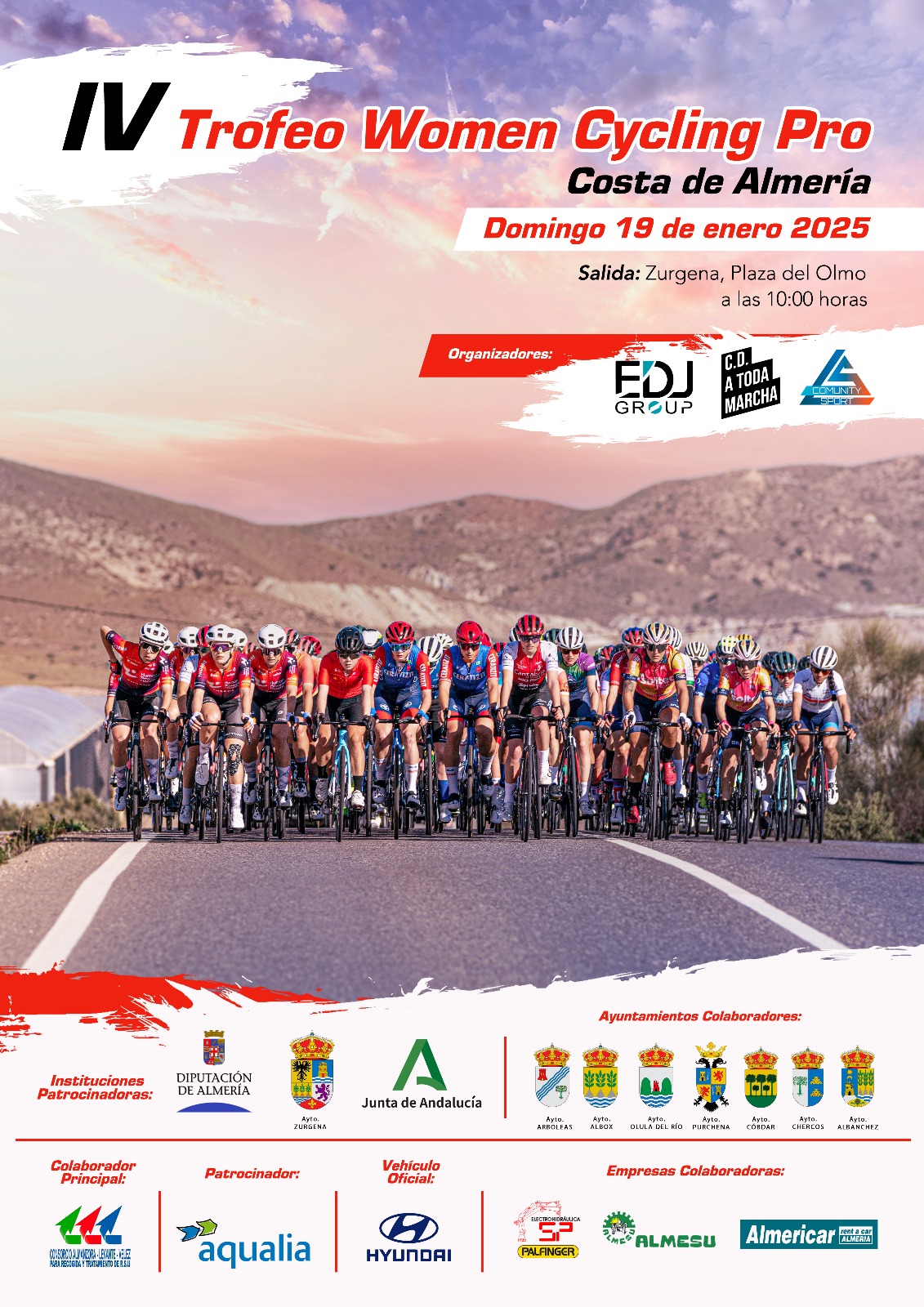 🚴‍♀️✨ ¡Presentamos el cartel oficial de la IV Women Cycling Pro Costa de Almería! ✨🚴‍♀️